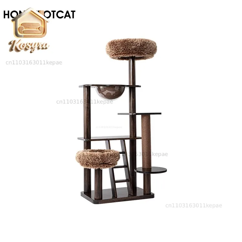 Honeypot cat, cat climbing frame, cat litter cat tree integrated, black walnut lacquered solid wood cat frame H210907pro
Honeypot cat, cat climbing frame, cat litter cat tree integrated, black walnut lacquered solid wood cat frame H210907pro