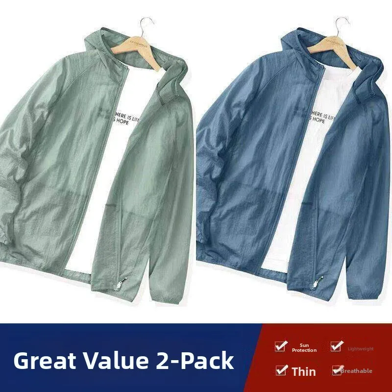 Men's Ice Silk Hooded UV Protection Clothing Breathable Cool Feeling Summer Large Size Outdoor Sports Fashion Sunscreen Coat
Men's Ice Silk Hooded UV Protection Clothing Breathable Cool Feeling Summer Large Size Outdoor Sports Fashion Sunscreen Coat