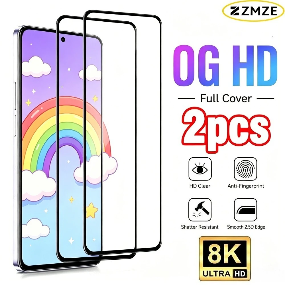 2Pcs Full Cover Tempered Glass for Samsung Galaxy A07 A15 A16 A17 A26 A57 A56 A55 A37 A36 A33 A35 Anti-Scratch Screen Protector
2Pcs Full Cover Tempered Glass for Samsung Galaxy A07 A15 A16 A17 A26 A57 A56 A55 A37 A36 A33 A35 Anti-Scratch Screen Protector