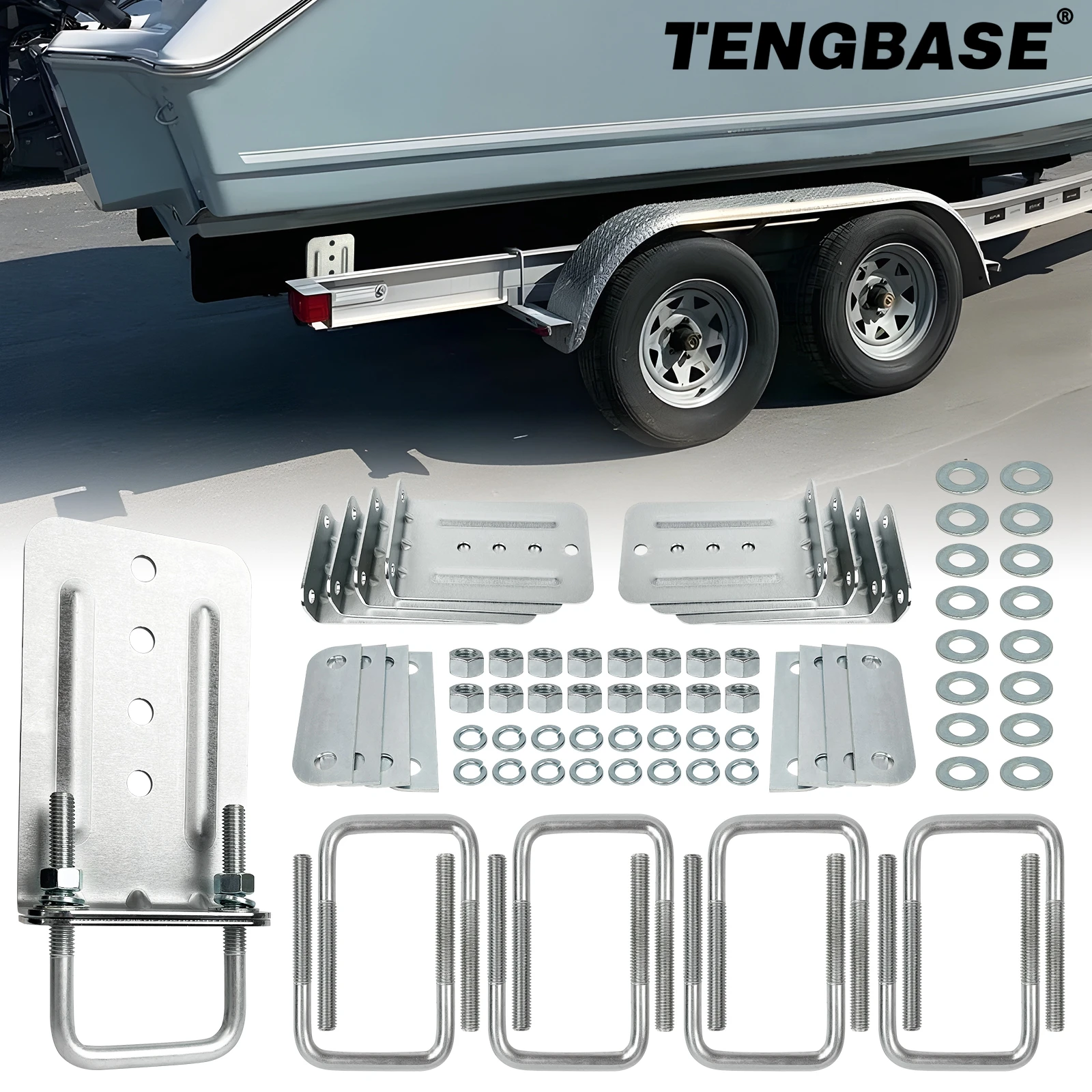 8PCS 8" Boat Trailer Bunk Bracket Kit L-Type Galvanized Suitable For 3x3 Cross Members Heavy Duty
8PCS 8" Boat Trailer Bunk Bracket Kit L-Type Galvanized Suitable For 3x3 Cross Members Heavy Duty