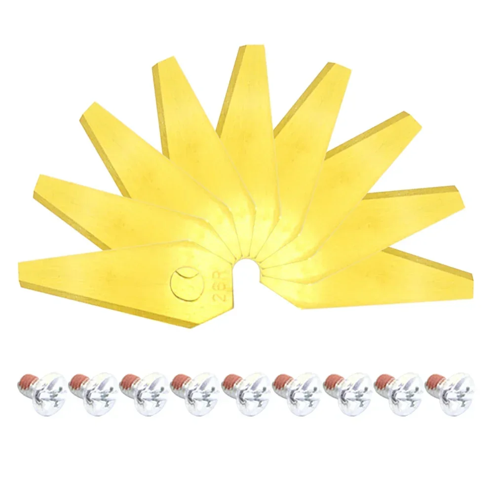 9/18pcs Trimmer Blade Lawn Mower Grass Replacement Trimmer Cutter Piece For Bosch Indego Robotic Lawn Mowers Garden Power Tools
9/18pcs Trimmer Blade Lawn Mower Grass Replacement Trimmer Cutter Piece For Bosch Indego Robotic Lawn Mowers Garden Power Tools