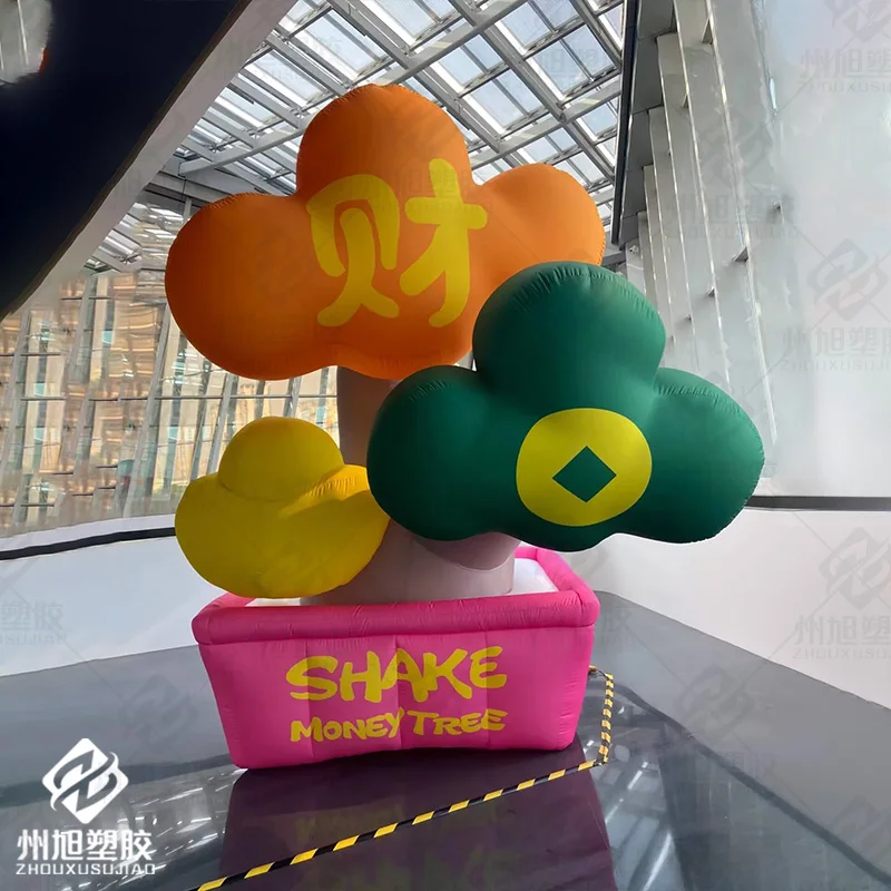 Inflatable money tree with blower, outdoor park, square and shopping mall decoration prop
Inflatable money tree with blower, outdoor park, square and shopping mall decoration prop