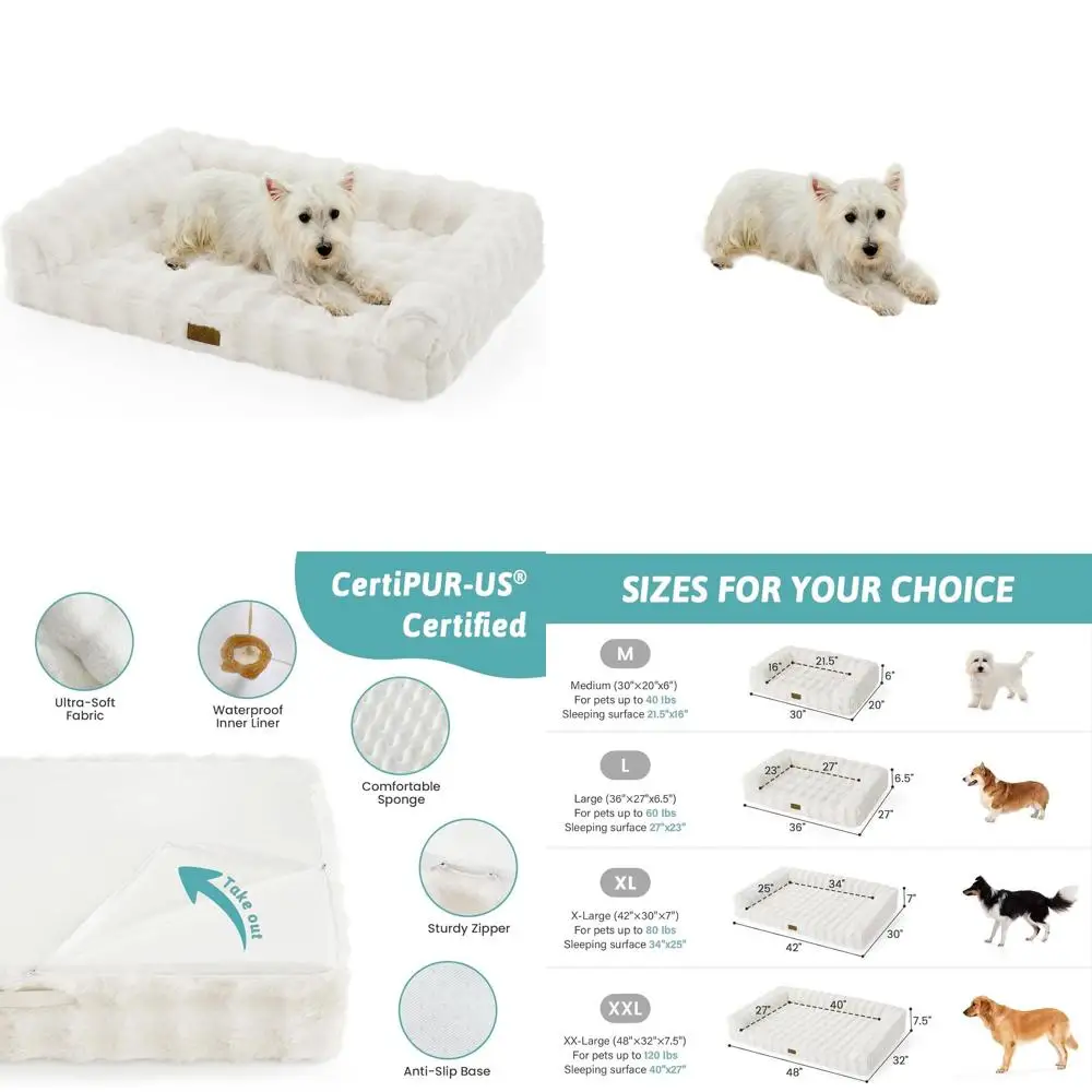 Ортопедическая U-образная лежанка для собак, большой размер, водонепроницаемый чехол, противоскользящая, моющаяся, бежевая, 36x27x6.5 дюймов
Ортопедическая U-образная лежанка для собак, большой размер, водонепроницаемый чехол, противоскользящая, моющаяся, бежевая, 36x27x6.5 дюймов