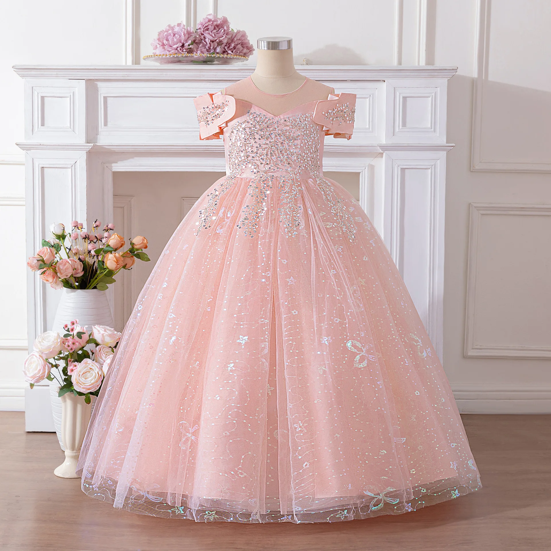 White Dress For Girls Luxury Sequin Princess Dress Birthday Party Gown Wedding Pageant Dress Teenagers First Communion Dress
White Dress For Girls Luxury Sequin Princess Dress Birthday Party Gown Wedding Pageant Dress Teenagers First Communion Dress