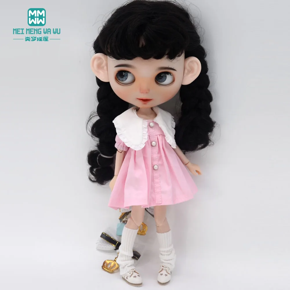 Подходит для куклы Blyth Azone OB22 OB24, модное платье с кружевным воротником, игрушки, подарки
Подходит для куклы Blyth Azone OB22 OB24, модное платье с кружевным воротником, игрушки, подарки