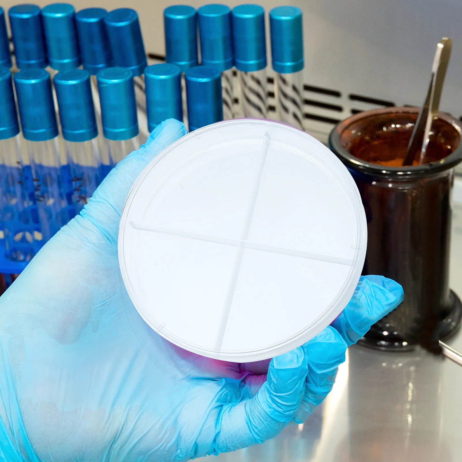 10Pcs Plastic Petri Dish Optically Clear Four-Compartment Culture Plate for Laboratory Experiments Biological Research Tool
10Pcs Plastic Petri Dish Optically Clear Four-Compartment Culture Plate for Laboratory Experiments Biological Research Tool
