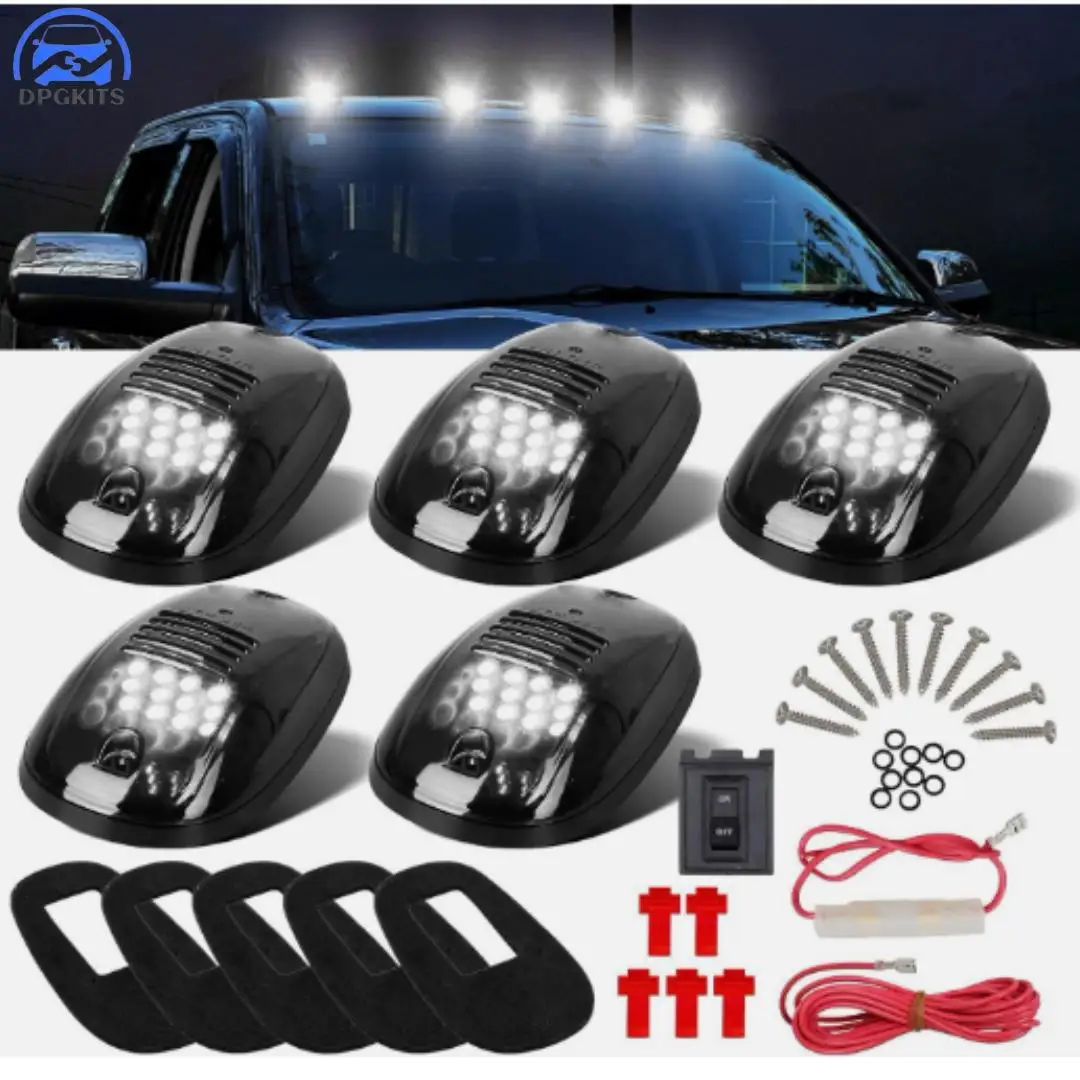 DPGKITS 5Pcs LED White Smoke Cover Len Roof Top Cab Running Marker Light For Dodge Ram 1500 2500 3500 2003-2010 Car Accessories
DPGKITS 5Pcs LED White Smoke Cover Len Roof Top Cab Running Marker Light For Dodge Ram 1500 2500 3500 2003-2010 Car Accessories