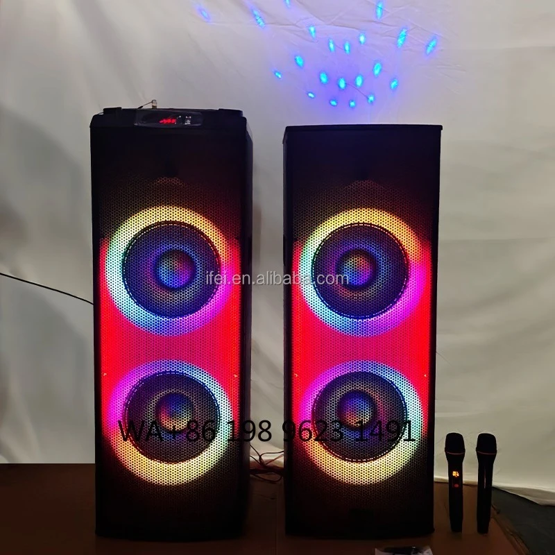 Dual 12 Inch Wooden Party Speaker Multi-function Outdoor High Power Stereo Sound System with Remote Control
Dual 12 Inch Wooden Party Speaker Multi-function Outdoor High Power Stereo Sound System with Remote Control