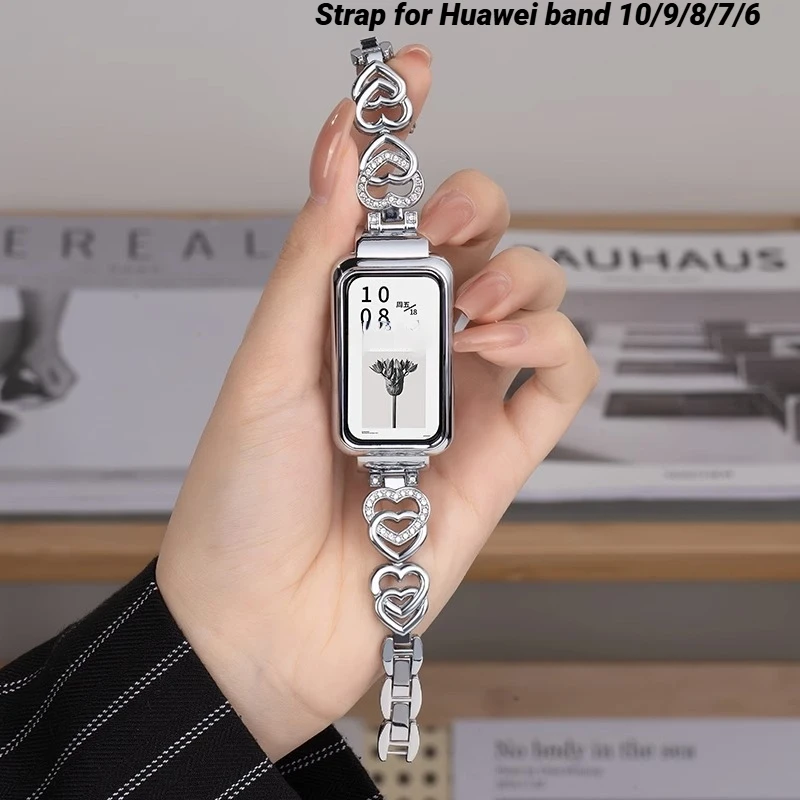 Металлический ремешок для Huawei Band 10/9/8 с чехлом, спортивный браслет Correa, ремешок для часов из нержавеющей стали для Honor Band 7/6, женский браслет
Металлический ремешок для Huawei Band 10/9/8 с чехлом, спортивный браслет Correa, ремешок для часов из нержавеющей стали для Honor Band 7/6, женский браслет