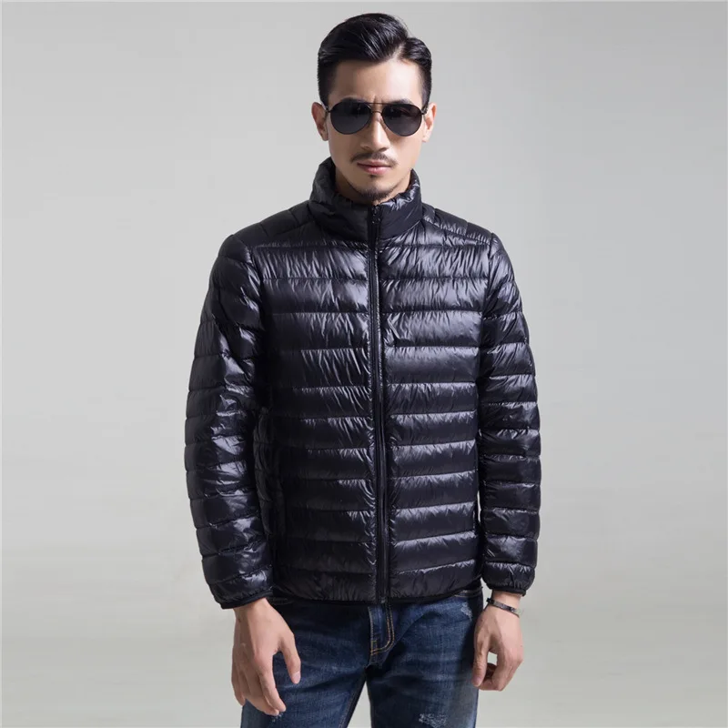 Men's Lightweight Stand Collar down Jacket Padded Coat Large Size Casual Style White Duck Feather Filled Thin Outerwear
Men's Lightweight Stand Collar down Jacket Padded Coat Large Size Casual Style White Duck Feather Filled Thin Outerwear