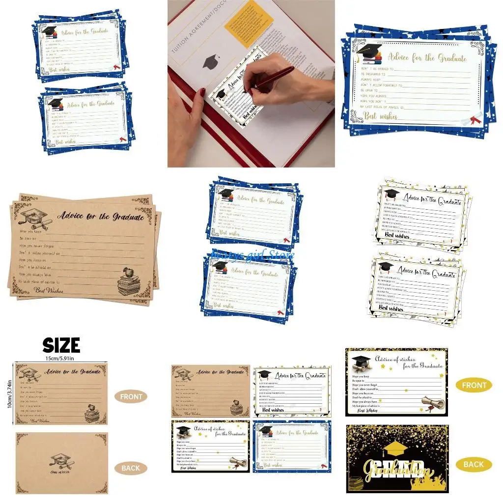 C7AB 6Pcs Graduation Advice Card 6x4Inch Advice to the Graduate Card Well Wishes Card
C7AB 6Pcs Graduation Advice Card 6x4Inch Advice to the Graduate Card Well Wishes Card