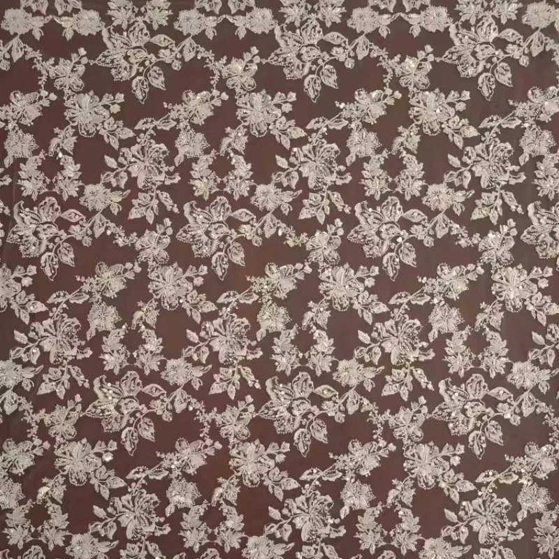 Beaded Sequin Embroidered Lace Mesh Fabric for DIY Sewing Handmade Wedding Dress Clothing Fashion Material Cloth By The Yard
Beaded Sequin Embroidered Lace Mesh Fabric for DIY Sewing Handmade Wedding Dress Clothing Fashion Material Cloth By The Yard