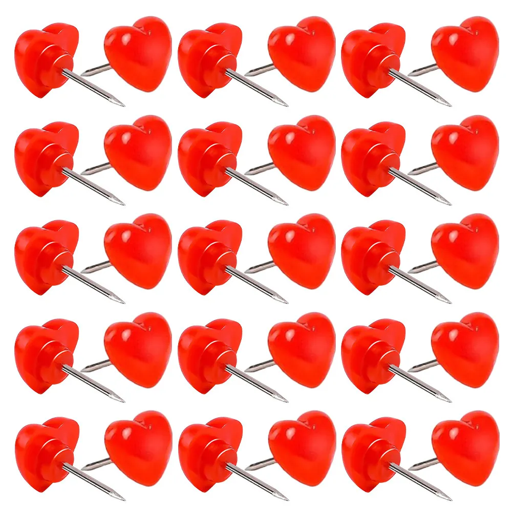 100Pcs Red Heart Push Pins Decorative Thumbtacks for Office School Cork Board Bulletin Photo Wall Map Location Marker
100Pcs Red Heart Push Pins Decorative Thumbtacks for Office School Cork Board Bulletin Photo Wall Map Location Marker