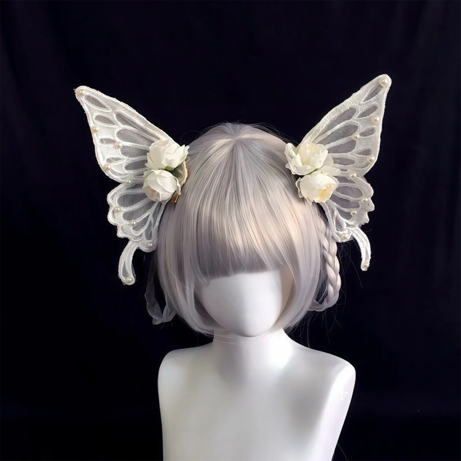 2Pcs Black/White Butterfly Wings Hair Clips Fairy Big Butterlfy Barrettes for Women Halloween Cosplay Party Hair Accessories
2Pcs Black/White Butterfly Wings Hair Clips Fairy Big Butterlfy Barrettes for Women Halloween Cosplay Party Hair Accessories