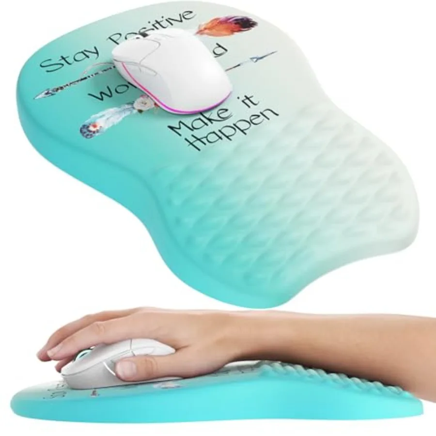Ergonomic Mouse Pad with Wrist Support, Memory Foam Wrist Rest Mouse Pad, Non-Slip Base, Smooth Surface for Office and Home
Ergonomic Mouse Pad with Wrist Support, Memory Foam Wrist Rest Mouse Pad, Non-Slip Base, Smooth Surface for Office and Home