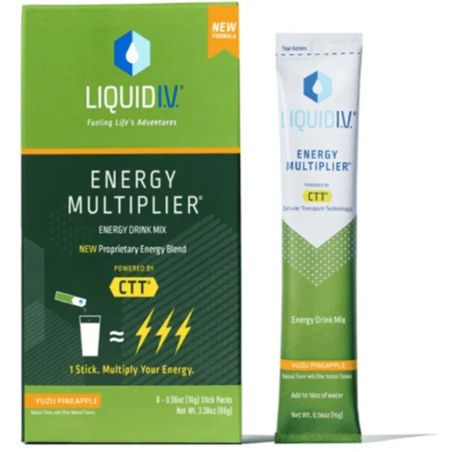 Liquid I.V. Energy Multiplier Energy Powder Packet Drink Mix; Yuzu Pineapple; 6 Ct
Liquid I.V. Energy Multiplier Energy Powder Packet Drink Mix; Yuzu Pineapple; 6 Ct