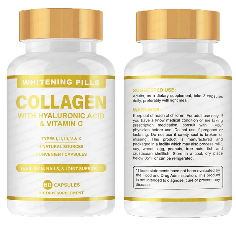 1 bottle skin whitening collagen pills enhances immunity promotes human collagen fiber regeneration improves skin texture
1 bottle skin whitening collagen pills enhances immunity promotes human collagen fiber regeneration improves skin texture