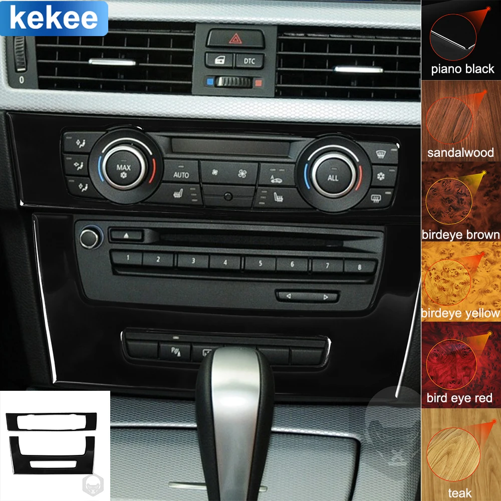 For BMW 3 Series E90 E92 E93 2005-2012 Dashboard AC Control Trim Panel Cover Piano Black Stickers Car Interior Accessories 
For BMW 3 Series E90 E92 E93 2005-2012 Dashboard AC Control Trim Panel Cover Piano Black Stickers Car Interior Accessories