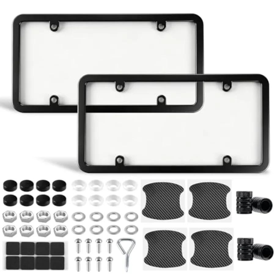 Clear License Plate Covers and Frames 2Pcs, Universal License Plate Protector Plate Cover for Car Plastic, license plate holder
Clear License Plate Covers and Frames 2Pcs, Universal License Plate Protector Plate Cover for Car Plastic, license plate holder