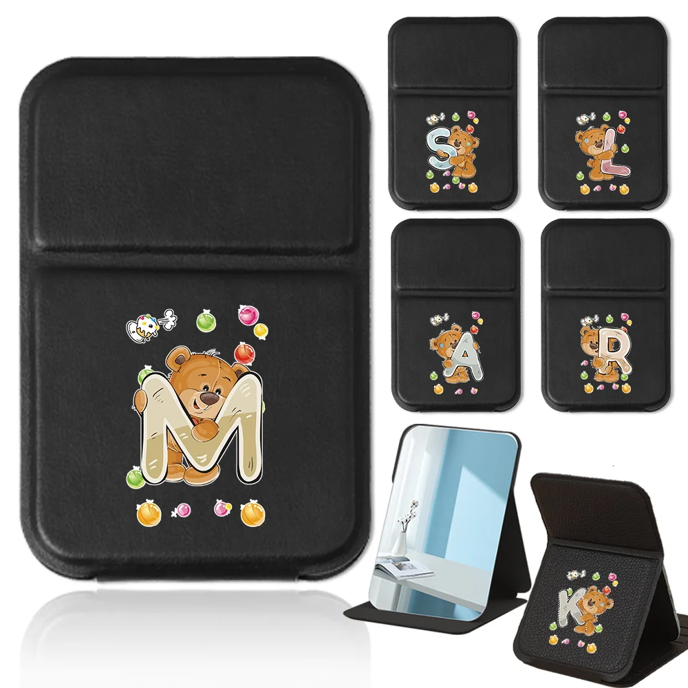 Portable Foldable Desktop Makeup Mirror Pu Anti Slip Pocket Mirror Creative Travel Compact Makeup Mirror Bear Letter Pattern
Portable Foldable Desktop Makeup Mirror Pu Anti Slip Pocket Mirror Creative Travel Compact Makeup Mirror Bear Letter Pattern