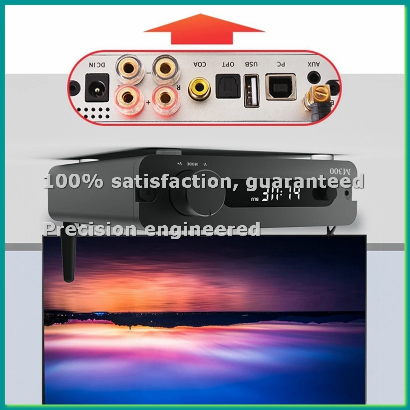 Decoder Amplifier Integrated Machine M300 Fever USB D Class Digital Amplifier Home Bluetooth High Power Amplifier-PZZW
Decoder Amplifier Integrated Machine M300 Fever USB D Class Digital Amplifier Home Bluetooth High Power Amplifier-PZZW