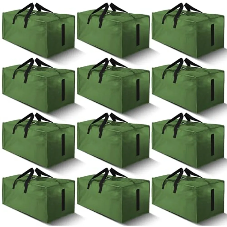 12 Pack Large Strong Moving Bags with Zippers and Carrying Handles - Water-Resistant - Heavy Duty Storage Tote for Space Saving
12 Pack Large Strong Moving Bags with Zippers and Carrying Handles - Water-Resistant - Heavy Duty Storage Tote for Space Saving