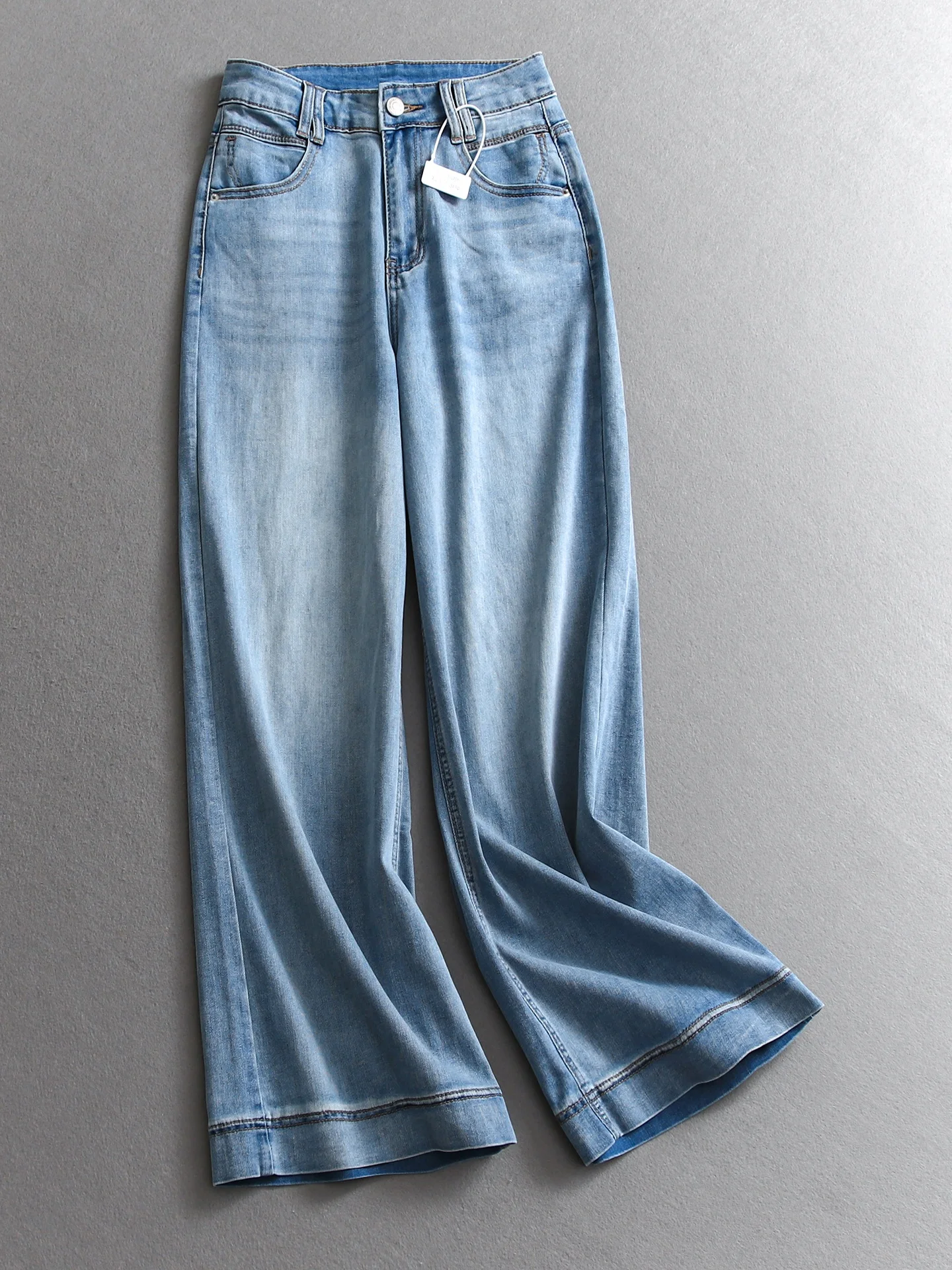Retro High Waist Loose Straight Leg Jeans Blue Washed out Slimming Commute Versatile Long Legging Women's Denim R327
Retro High Waist Loose Straight Leg Jeans Blue Washed out Slimming Commute Versatile Long Legging Women's Denim R327