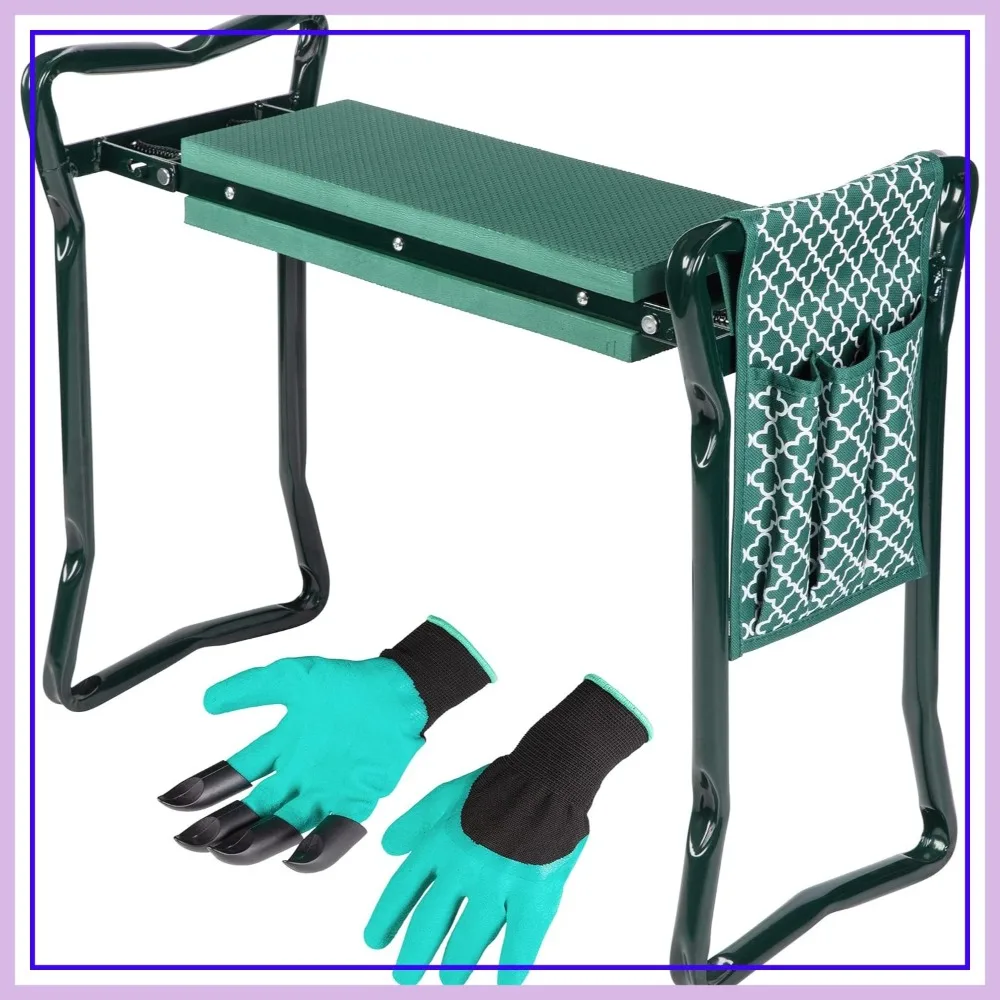 Garden Kneeler and Seat - Foldable Stool with EVA Foam Pad, Protects Knees & Clothes, Includes Free Tool Pouch
Garden Kneeler and Seat - Foldable Stool with EVA Foam Pad, Protects Knees & Clothes, Includes Free Tool Pouch