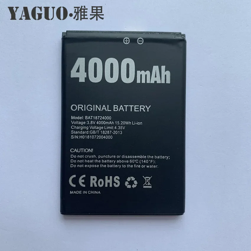 100% Новый оригинальный сменный аккумулятор 4000 мАч для смартфона Doogee X70 BAT18724000
100% Новый оригинальный сменный аккумулятор 4000 мАч для смартфона Doogee X70 BAT18724000