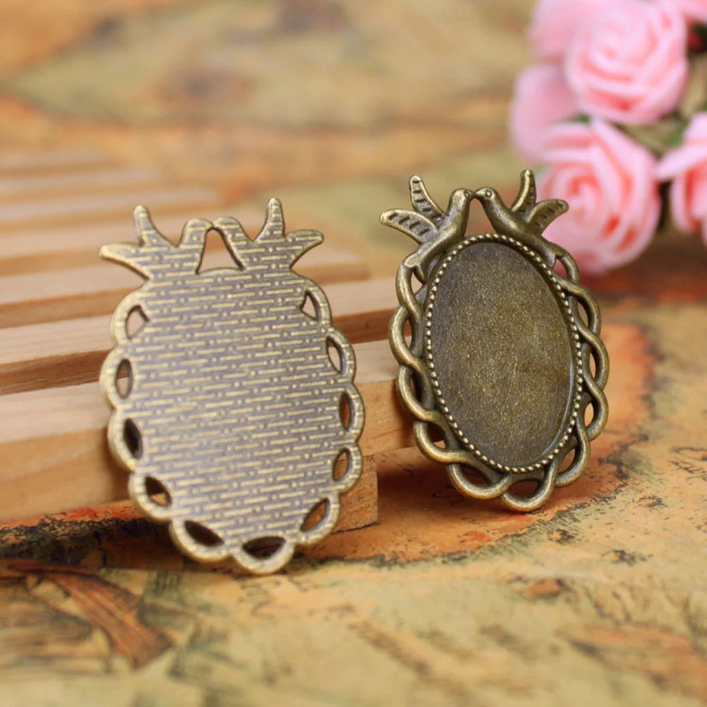 Metal Gem Base Pendant DIY Jewelry Kit Vintage Trays Oval Bezels for Making Blank
Metal Gem Base Pendant DIY Jewelry Kit Vintage Trays Oval Bezels for Making Blank