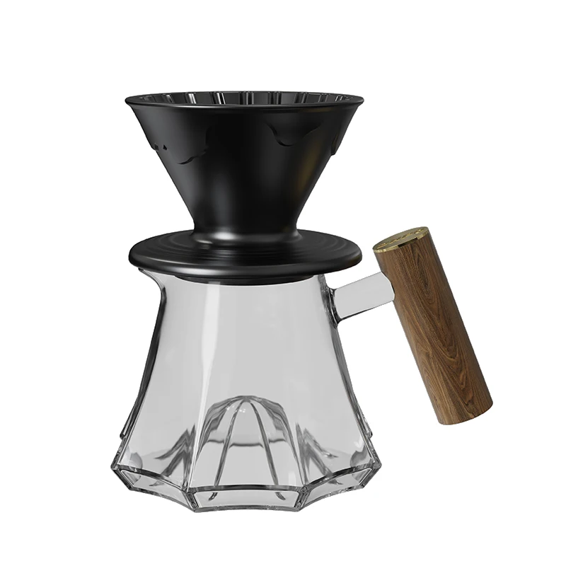 Volcano gradual change glass coffee pot, hand brew pot, walnut anti-scalding handle, professional coffee brewer
Volcano gradual change glass coffee pot, hand brew pot, walnut anti-scalding handle, professional coffee brewer