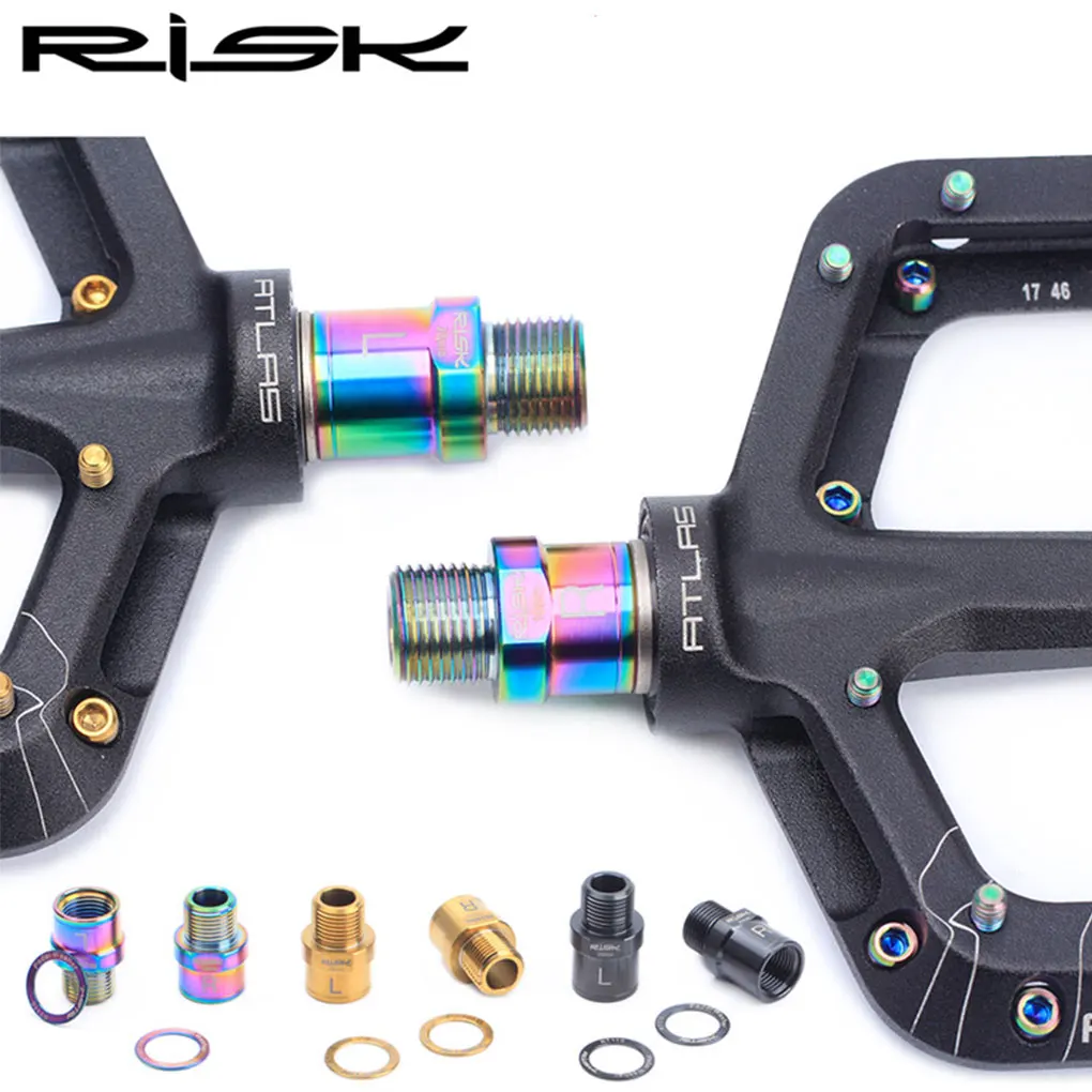 1 pair RISK Mountain Road Bike Pedal Extender 16mm 20mm Extension Pedal Axis Crank Accessories for Bicycle Pedal Extension
1 pair RISK Mountain Road Bike Pedal Extender 16mm 20mm Extension Pedal Axis Crank Accessories for Bicycle Pedal Extension