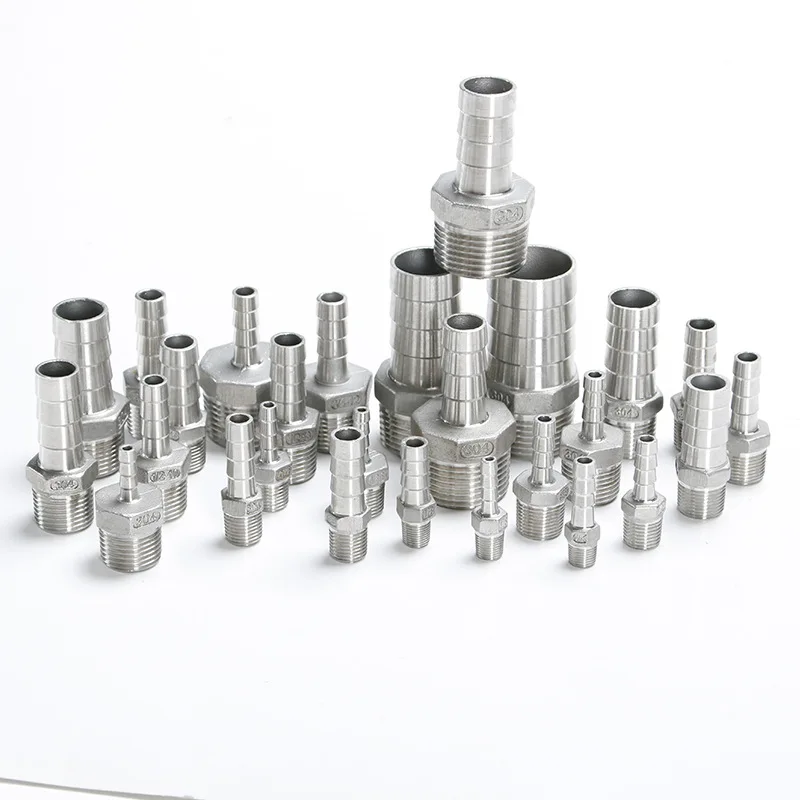 Stainless Steel 304 BSP Male Thread Pipe Fitting X Barb Hose Tail Reducer Pagoda Joint Coupling Connector
Stainless Steel 304 BSP Male Thread Pipe Fitting X Barb Hose Tail Reducer Pagoda Joint Coupling Connector