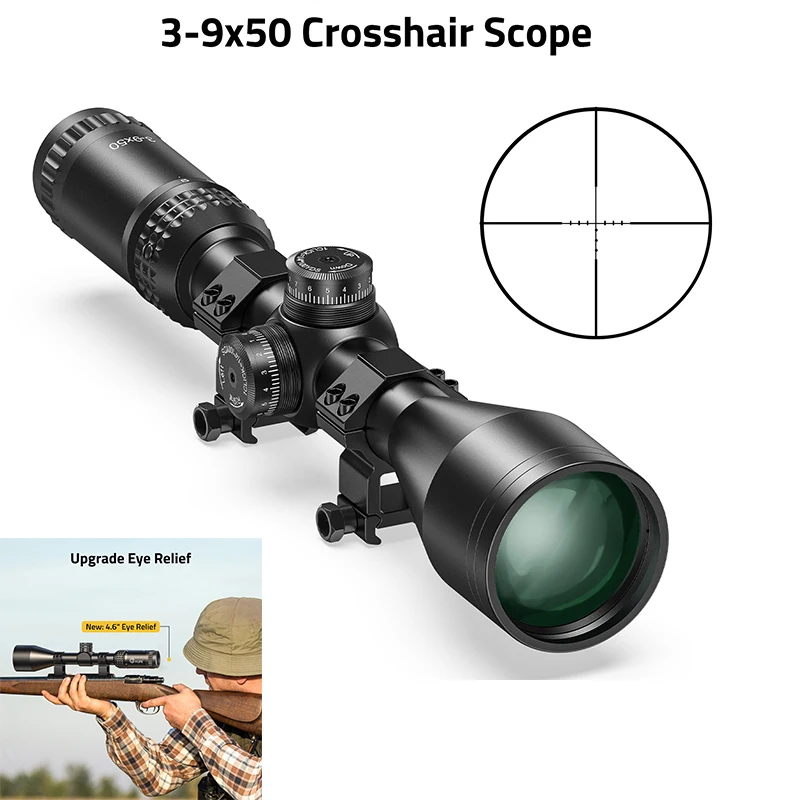 CVLIFE 3-9X50 Rifle Scope 1-inch Tube SFP Riflescope Optics Sights with 20mm Scope Rings for Picatinny Rail Second Focal Plane
CVLIFE 3-9X50 Rifle Scope 1-inch Tube SFP Riflescope Optics Sights with 20mm Scope Rings for Picatinny Rail Second Focal Plane