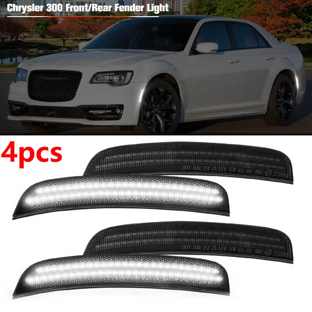 Car LED Front Rear Side Marker Lights For 2015 2016 2017 2018 2019 2020 2021 2022 2023 2024 Chrysler 300 Smoke Lens Fender Lamps
Car LED Front Rear Side Marker Lights For 2015 2016 2017 2018 2019 2020 2021 2022 2023 2024 Chrysler 300 Smoke Lens Fender Lamps
