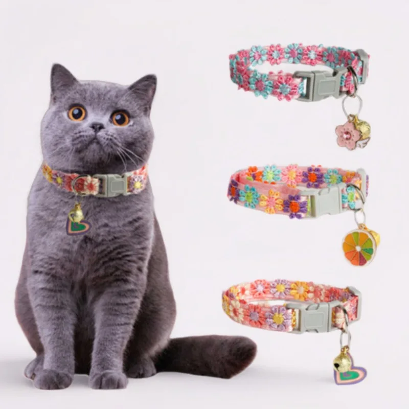 Pet Collar Cat Collar Lace Embroidered Dog Accessories with Bells Pet Accessories Neck Collar
Pet Collar Cat Collar Lace Embroidered Dog Accessories with Bells Pet Accessories Neck Collar