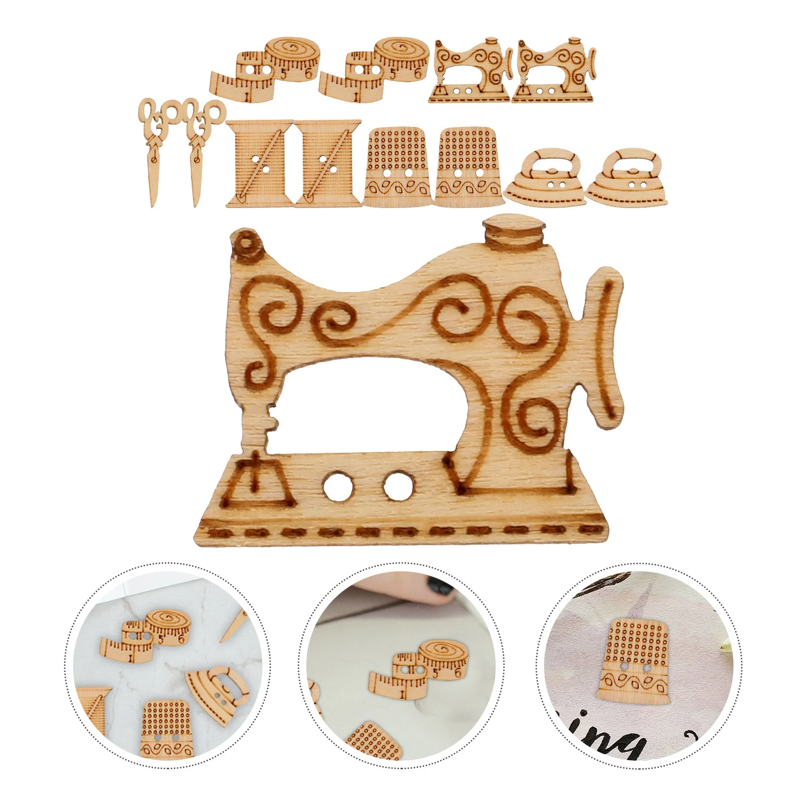 50 PCS Assorted Design Buttons Wooden for Crafts Decorations Knitting Cartoon Creative Holes
50 PCS Assorted Design Buttons Wooden for Crafts Decorations Knitting Cartoon Creative Holes