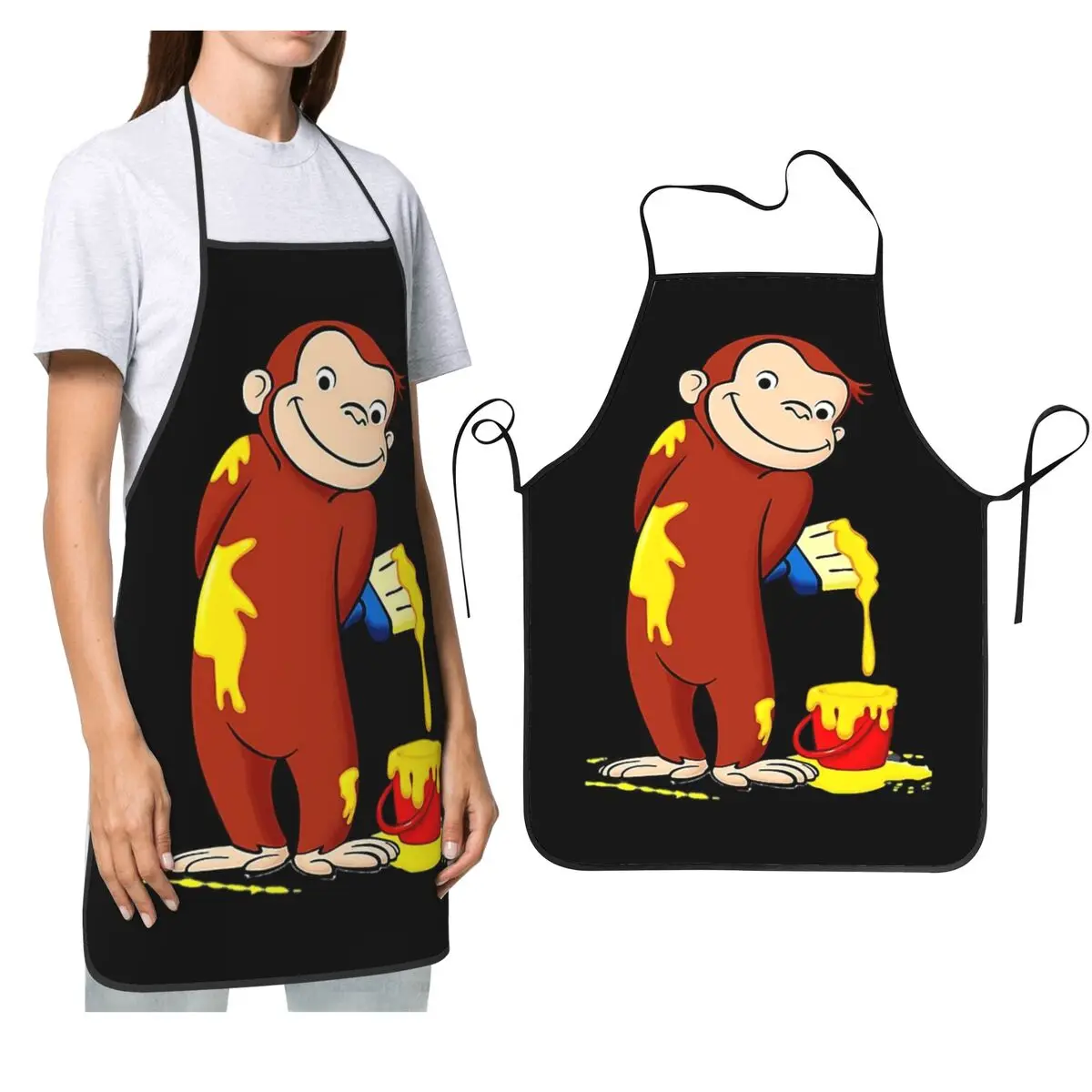 Фартуки «Любопытный Джордж», шеф-повар, кулинария, кухня, нагрудник без рукавов, кухонный сарафан для уборки для женщин и мужчин, живопись
Фартуки «Любопытный Джордж», шеф-повар, кулинария, кухня, нагрудник без рукавов, кухонный сарафан для уборки для женщин и мужчин, живопись