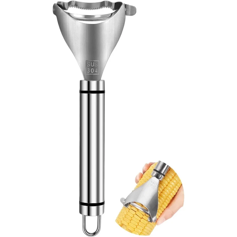 Овощечистка для кукурузы Очистка для кукурузы на початках 304 Нержавеющая сталь Очистка для кукурузных початок Инструмент для зачистки кукурузных бочек Быстро удаляет кукурузные бобы
Овощечистка для кукурузы Очистка для кукурузы на початках 304 Нержавеющая сталь Очистка для кукурузных початок Инструмент для зачистки кукурузных бочек Быстро удаляет кукурузные бобы