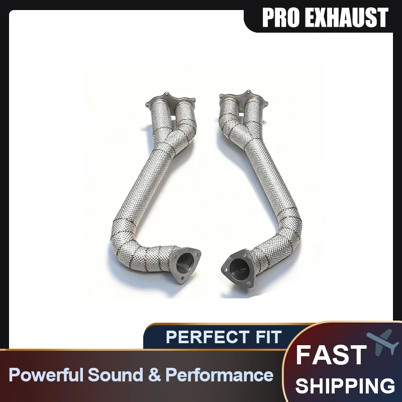 PRO High Quality Ss304 Exhaust Downpipe for Porsche 718 GT4 RS 4.0L Downpipe with Heat Shield
PRO High Quality Ss304 Exhaust Downpipe for Porsche 718 GT4 RS 4.0L Downpipe with Heat Shield