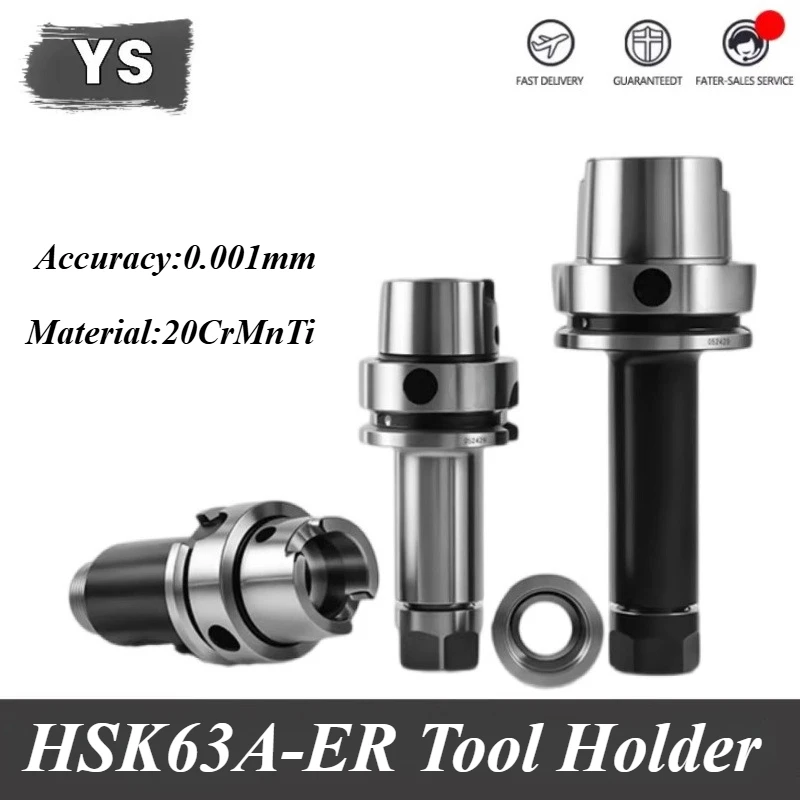 HSK63 ER HSK63A Tool Holder HSK32A HSK40A HSK50A HSK63A ER11 ER16 ER20 ER25 ER32 ER40 HSK Tool Holder Bracket Tool Collet
HSK63 ER HSK63A Tool Holder HSK32A HSK40A HSK50A HSK63A ER11 ER16 ER20 ER25 ER32 ER40 HSK Tool Holder Bracket Tool Collet