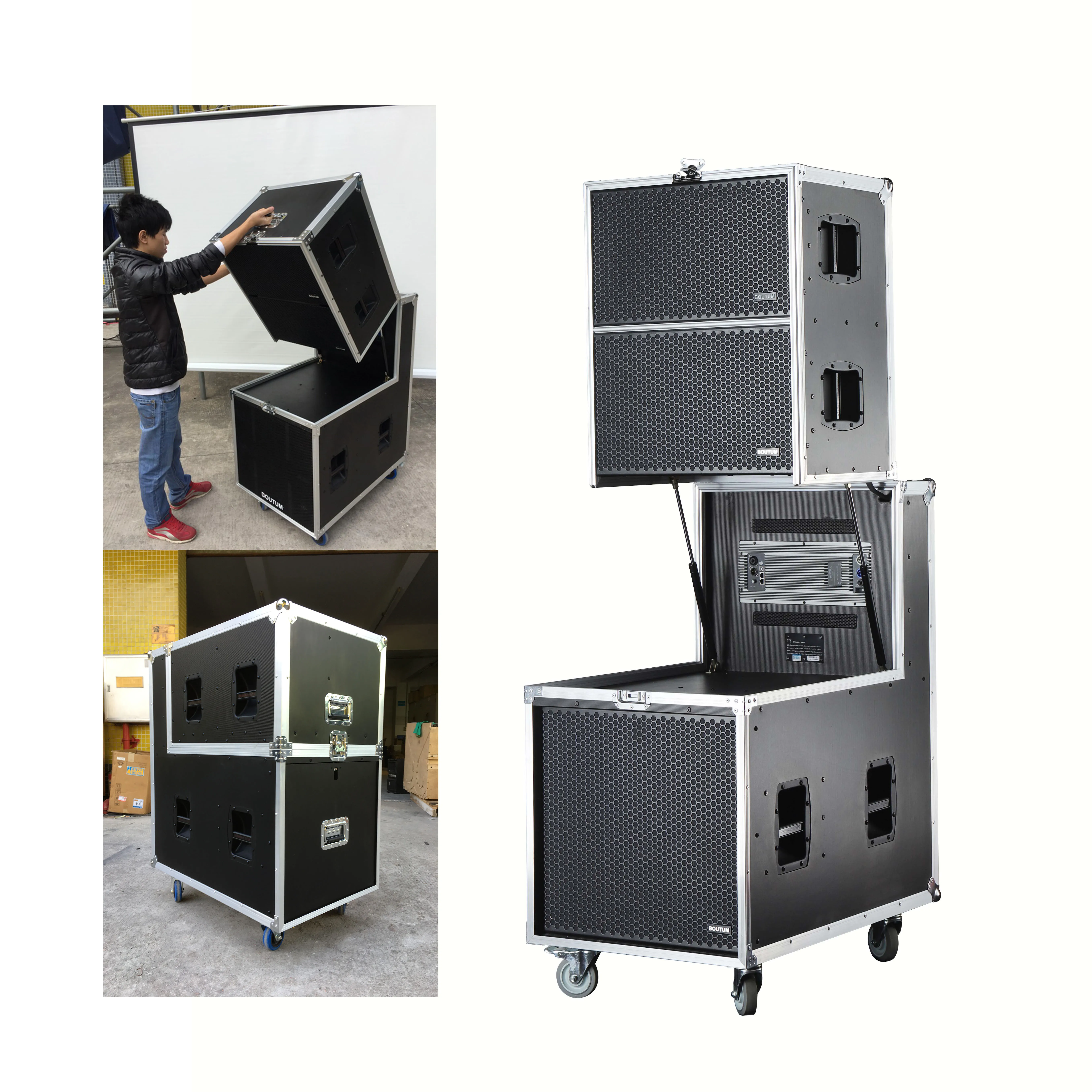 Professional Line Array Speaker System Outdoor Concert Stage Active Audio Sound Equipment with Flight Case
Professional Line Array Speaker System Outdoor Concert Stage Active Audio Sound Equipment with Flight Case