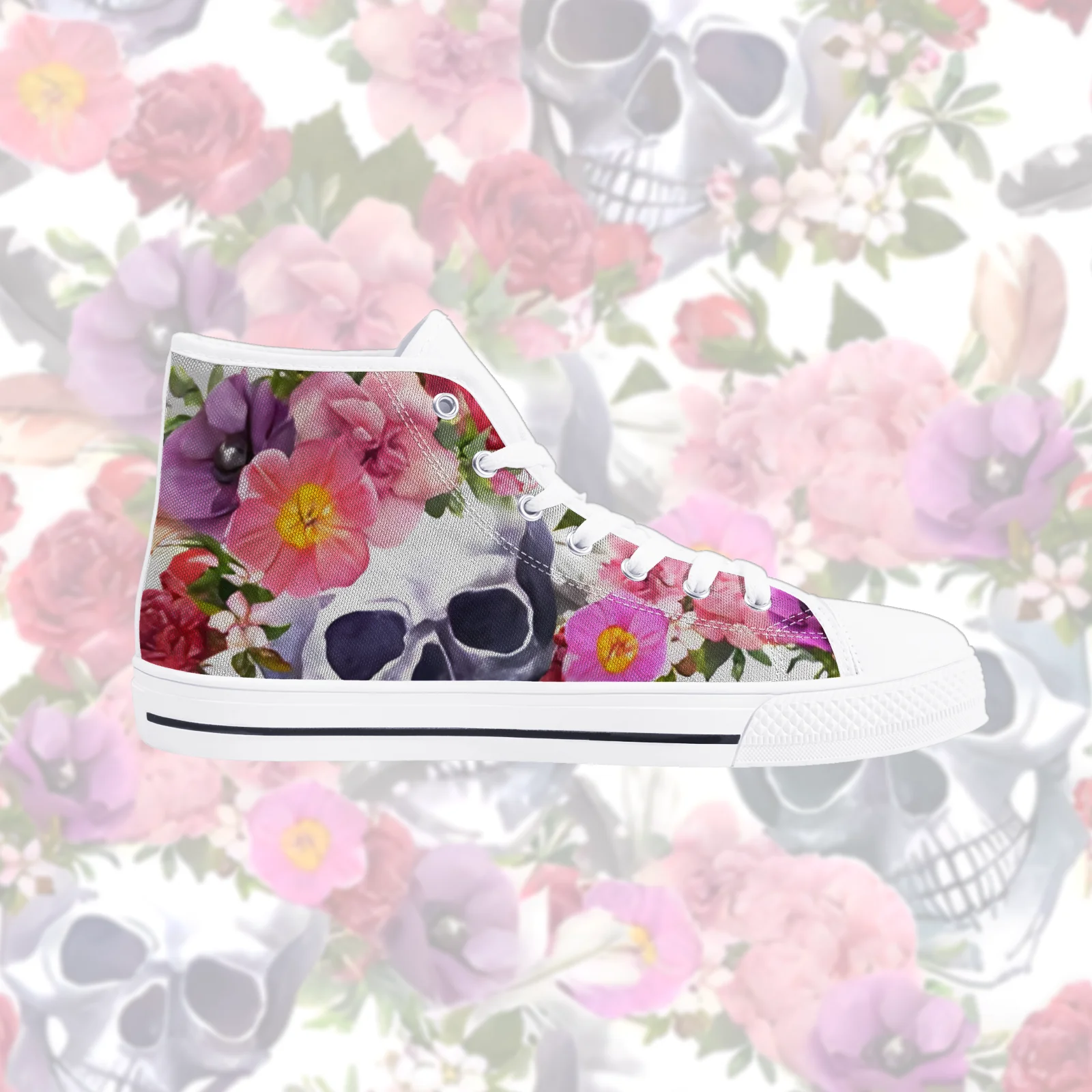 Floral Skull Prints Classic High Top Canvas Shoes Women's Vulcanized Shoes Female Flats Walking Sneakers High Quality Footwears
Floral Skull Prints Classic High Top Canvas Shoes Women's Vulcanized Shoes Female Flats Walking Sneakers High Quality Footwears