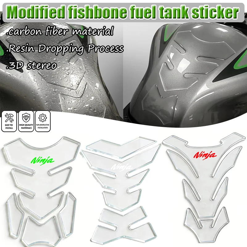 For KAWASAKI NINJA 250 300 400 500 650 1000 ZX6R ZX10R 3D Transparent Resin Motorcycle Tank Pad Protector Decal Stickers Case
For KAWASAKI NINJA 250 300 400 500 650 1000 ZX6R ZX10R 3D Transparent Resin Motorcycle Tank Pad Protector Decal Stickers Case
