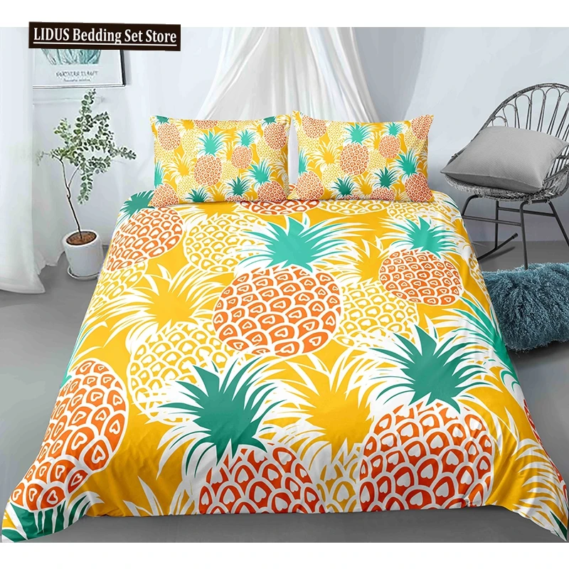 Fruit 3D Pineapple Fruit Pattern Duvet Cover Set King Queen Size Bedding Sets With Pillowcase For Boy Girl Polyester Bedding Set
Fruit 3D Pineapple Fruit Pattern Duvet Cover Set King Queen Size Bedding Sets With Pillowcase For Boy Girl Polyester Bedding Set