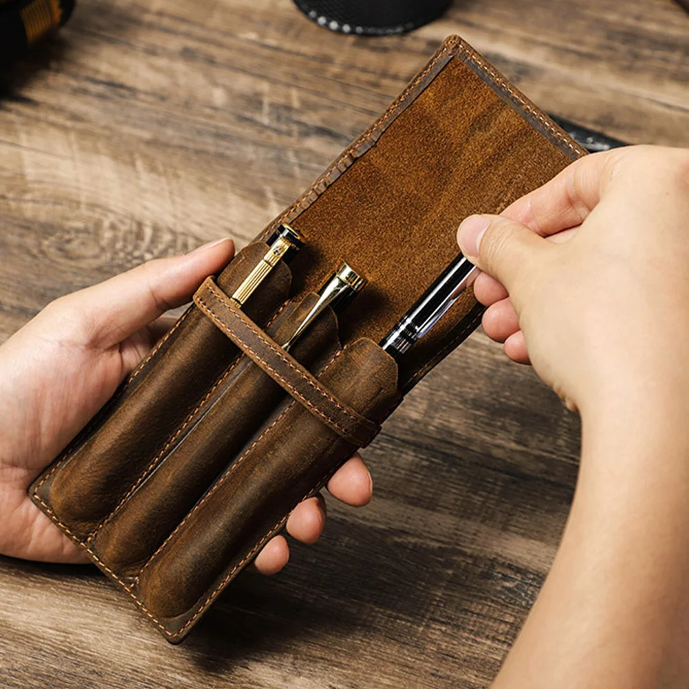 Pen Sleeve Pen Pouch for Three Pens Business Casual Use Elegant Functional Cover Decorative Pencil Sleeve
Pen Sleeve Pen Pouch for Three Pens Business Casual Use Elegant Functional Cover Decorative Pencil Sleeve