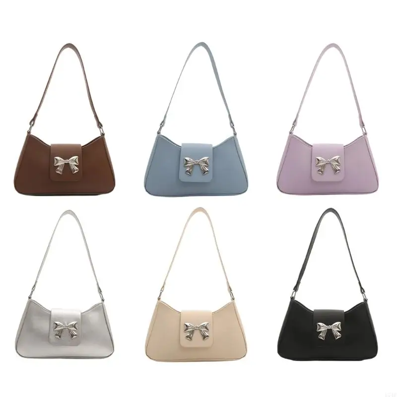 L74F Unique Bows Embellished Shoulder Purse PU Leather Armpit Bag for Everyday Use
L74F Unique Bows Embellished Shoulder Purse PU Leather Armpit Bag for Everyday Use