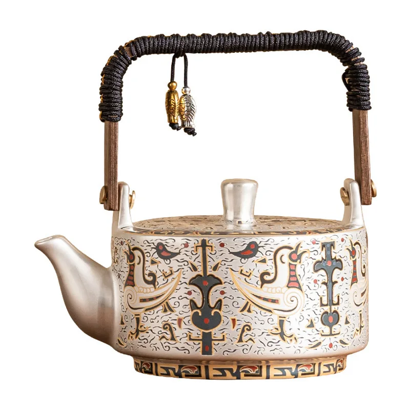 lver teapot to make tea, household destiny Xuanniao carry slip beam pot light luxury tea set single pot high-end souvenir
lver teapot to make tea, household destiny Xuanniao carry slip beam pot light luxury tea set single pot high-end souvenir