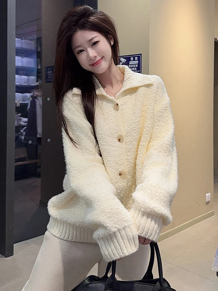 Корейский длинный вязаный свитер-толстовка для женщин, свободный универсальный верхний предмет одежды, зимний модный мягкий шерстяной топ в стиле casual
Корейский длинный вязаный свитер-толстовка для женщин, свободный универсальный верхний предмет одежды, зимний модный мягкий шерстяной топ в стиле casual