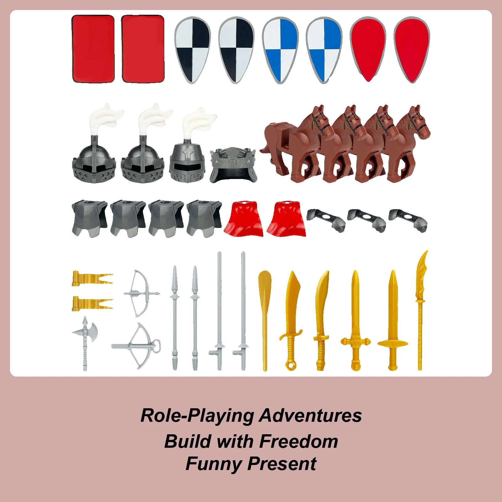 Toy Building Blocks Medieval Roman Officer Equipment Building Blocks Kit Parent-child Interactive Assembly Toy For Boys Girls
Toy Building Blocks Medieval Roman Officer Equipment Building Blocks Kit Parent-child Interactive Assembly Toy For Boys Girls